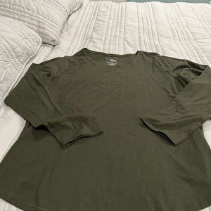 Olive Green long sleeved tee